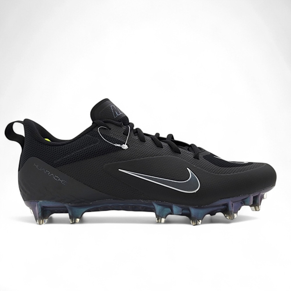 Nike Alpha Huarache 8 PRO LAX Black Lacrosse Cleats Mens 12.5 CW4439 005 NEW